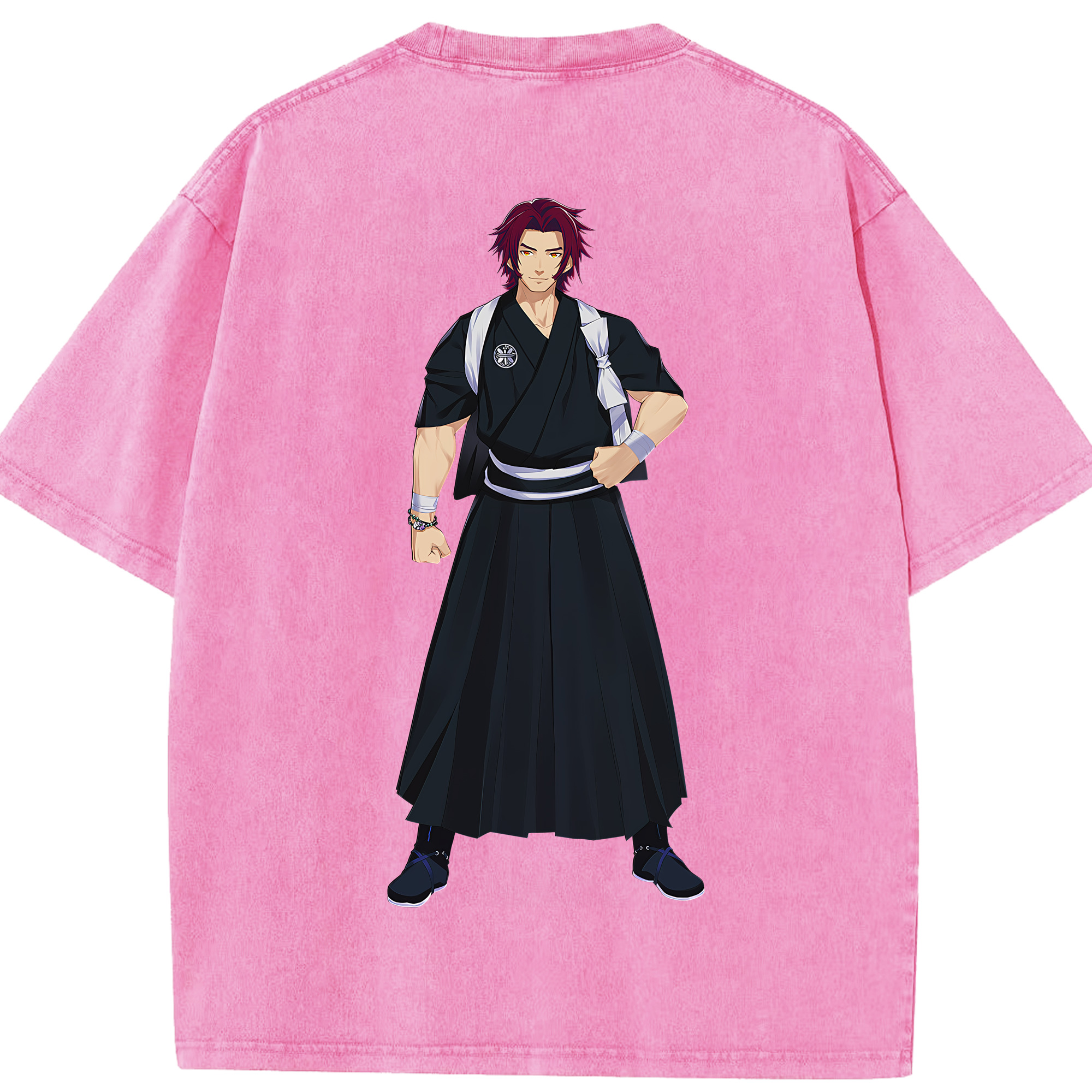 （画像用） 刀剣乱舞 Touken Ranbu 綿100% ヴィンテージ風 半袖Tシャツ（背面プリント）